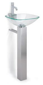 lavabos en verre, Mélangeurs, mitigeurs