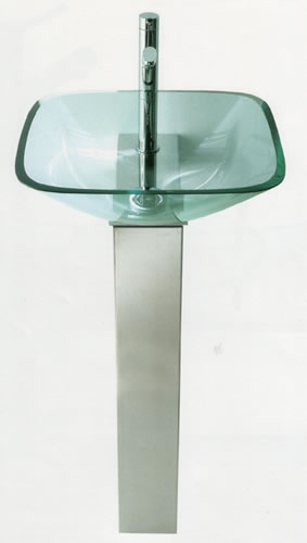 lavabos en verre, Mélangeurs, mitigeurs