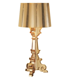 Lampe de table d'or de Kartell Bourgie