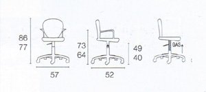 Chaises de bureau, chaises de bureau, chaises d'ordinateur, meubles de siège social, meubles de bureau