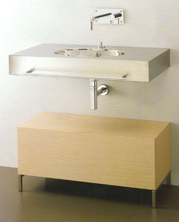 lavabos inox en acier, Lavabos