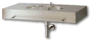 lavabos inox en acier, Lavabos